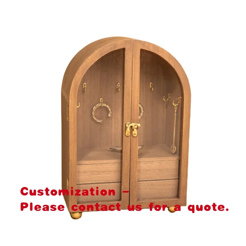 Scatola Portaoggetti di Alta Qualità a Forma di Armadietto con Porta e Gancio, Personalizzabile