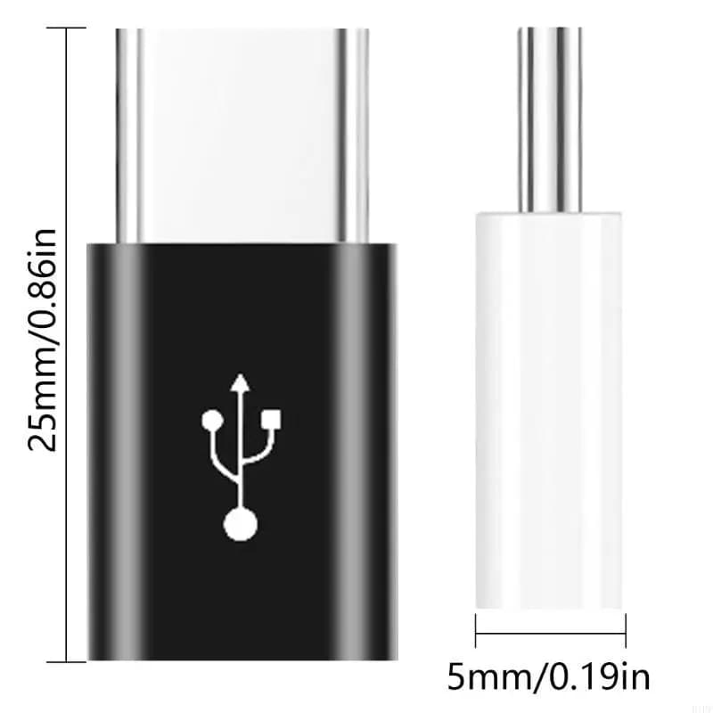 Convertitori E1PF per telefoni tablet Micro USB da femmina USB C Adattatore maschio Adattatore supporto Dati Laptop