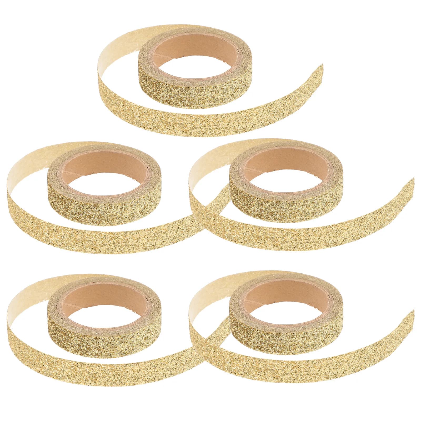 5 Rolls Diy Washi Tapes Adhesive Paper Book Exquisite Glitter Decorative for Crafts Creative Scrapbooking Supply