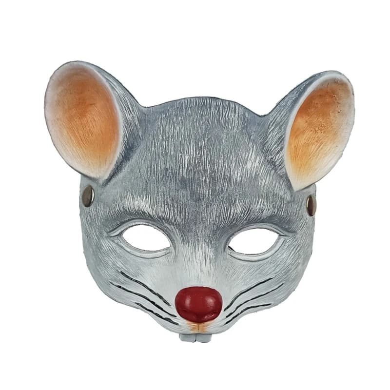 Maschera per costume da topo Confortevole maschera faccia in schiuma PU Accessorio cosplay Halloween per bambini adulti