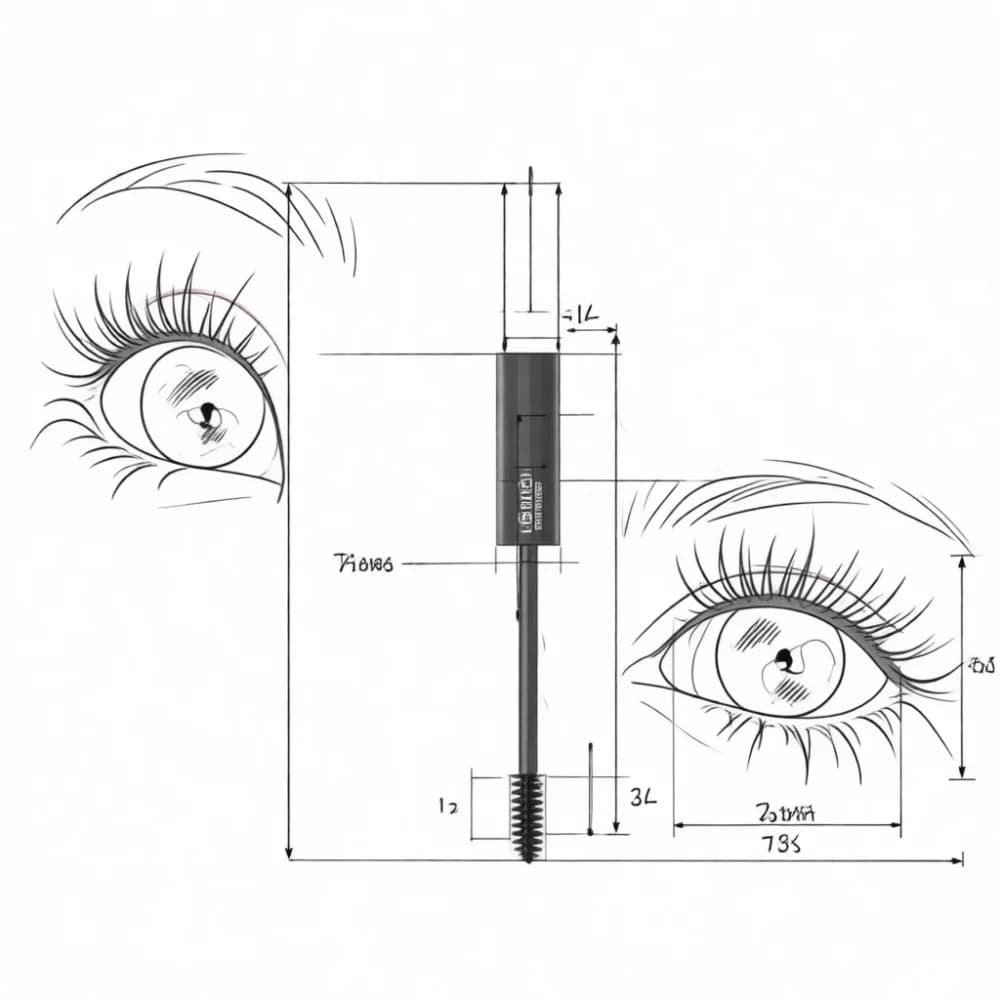 Gecomo Volume Mascara Curling Waterproof Long Wearing Fine Bristle Applicator For Natural Separated Lash Enhancement