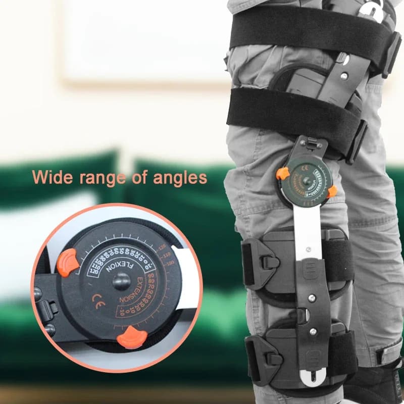Ginocchiera: ginocchiera post-operatoria incernierata per lesioni da artrite, ACL, MCL e PCL - Supporto ottimale per la riabilitazione per il recupero
