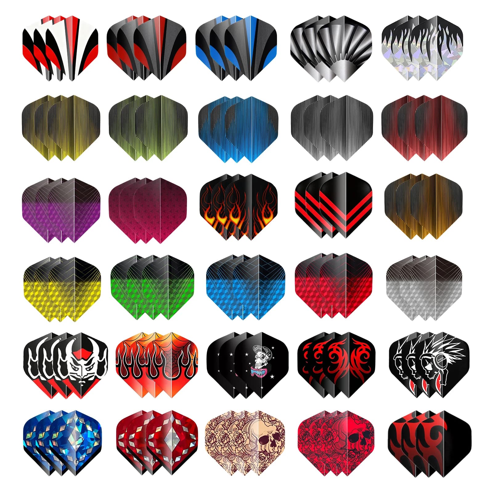 90Pcs Dart Flights, Professional Standard Dart Accessories, Colorful Replacement Dart Wings, Universal Fit for Soft Tip & Steel