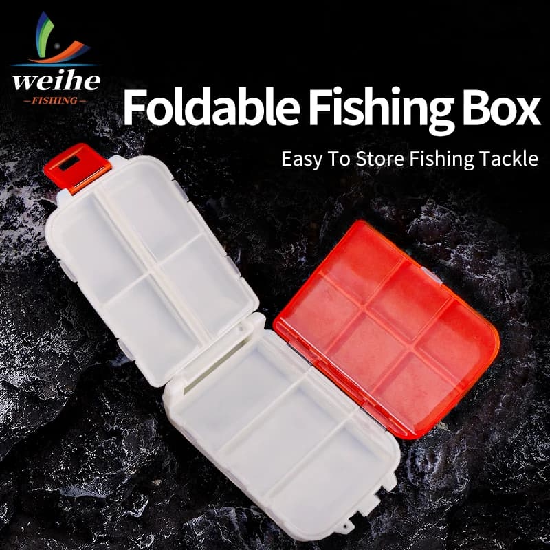 WEIHE H502 Fishing Storage Box Foldable Tackle Box Accessory Case Fishing Tackle Box
