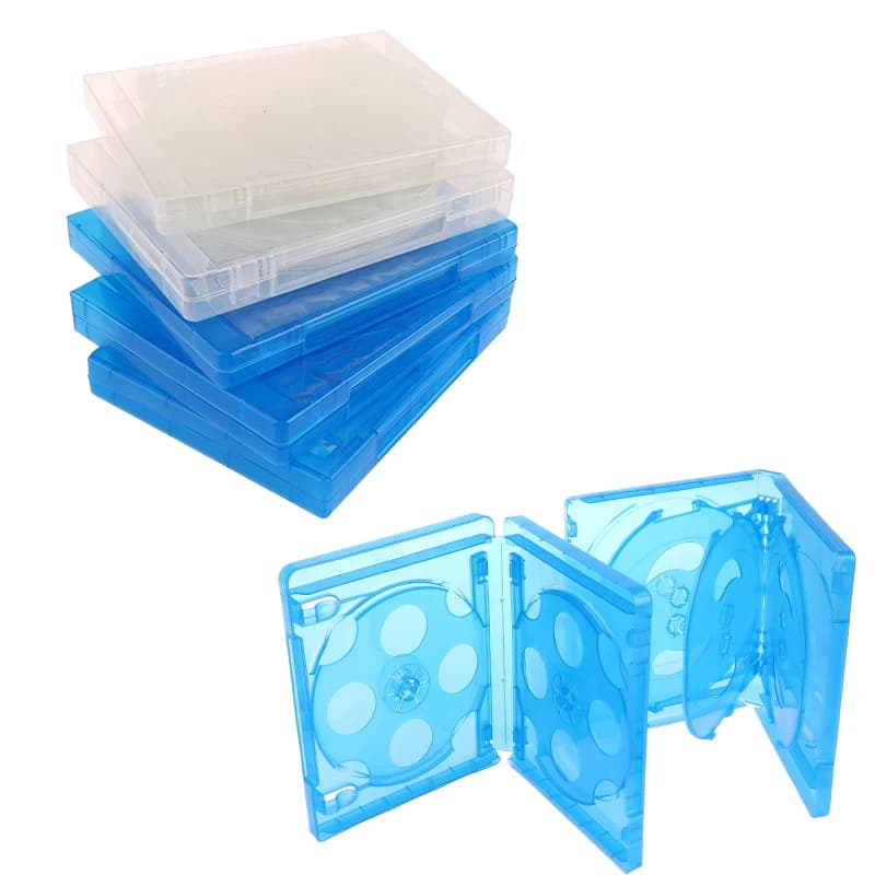 Custodia per CD Scatola di immagazzinaggio per CD 1Pc Custodie per giochi di ricambio Blu-ray Scatola protettiva per PS4 PS5 Scatola per staffa di archiviazione per dischi CD DVD