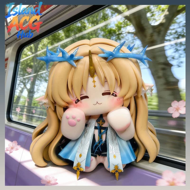Wuthering Waves Big Card Cat Peluche Bambola Decorativa da Scrivania Personaggio Anime Gioco da Collezione Regalo per i Fan