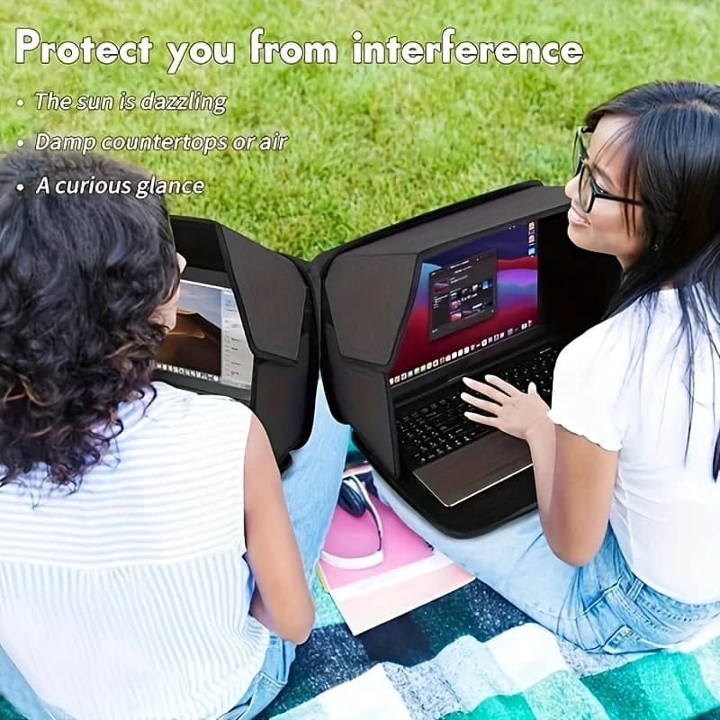 Protezione leggera pieghevole per schermo privacy parasole per laptop per custodia per laptop da viaggio all'aperto