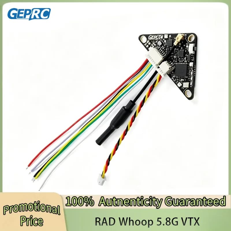 GEPRC RAD Whoop 5.8G VTX 32CH PitMode 25mW 100mW 200mW 400mW Adjustable 25.5X25.5mm for FPV Freestyle Cinewhoop Ducted Drone