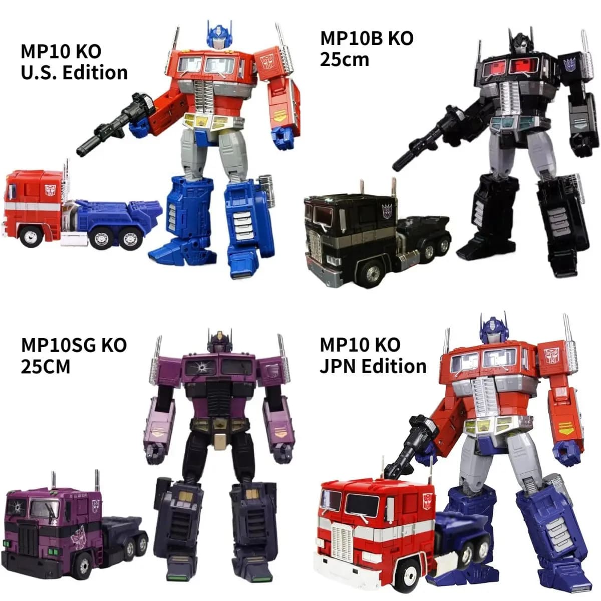 Action Figure Trasformabile MasterPiece MP10 KO CYBERTRON COMMANDER CONVOY Optimus Prime MP10SG Optronix MP10B Nemesis Prime