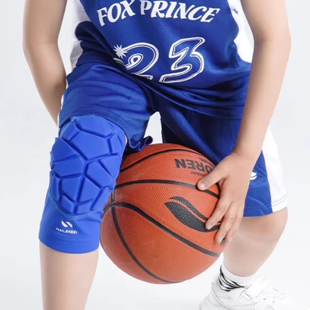 1 Pezzo Ginocchiere da Wrestling per Bambini, Ragazzi e Adulti, Ginocchiere a Compressione per Basket, Pallavolo, Calcio, Ginocchiere Corte