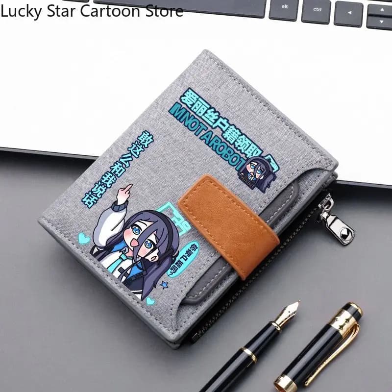 Portamonete per Studenti Blue Archive di Halloween, Porta Carte di Trasporto, Portafoglio Portatile, Regalo di Compleanno Cosplay, Gioco di Halloween
