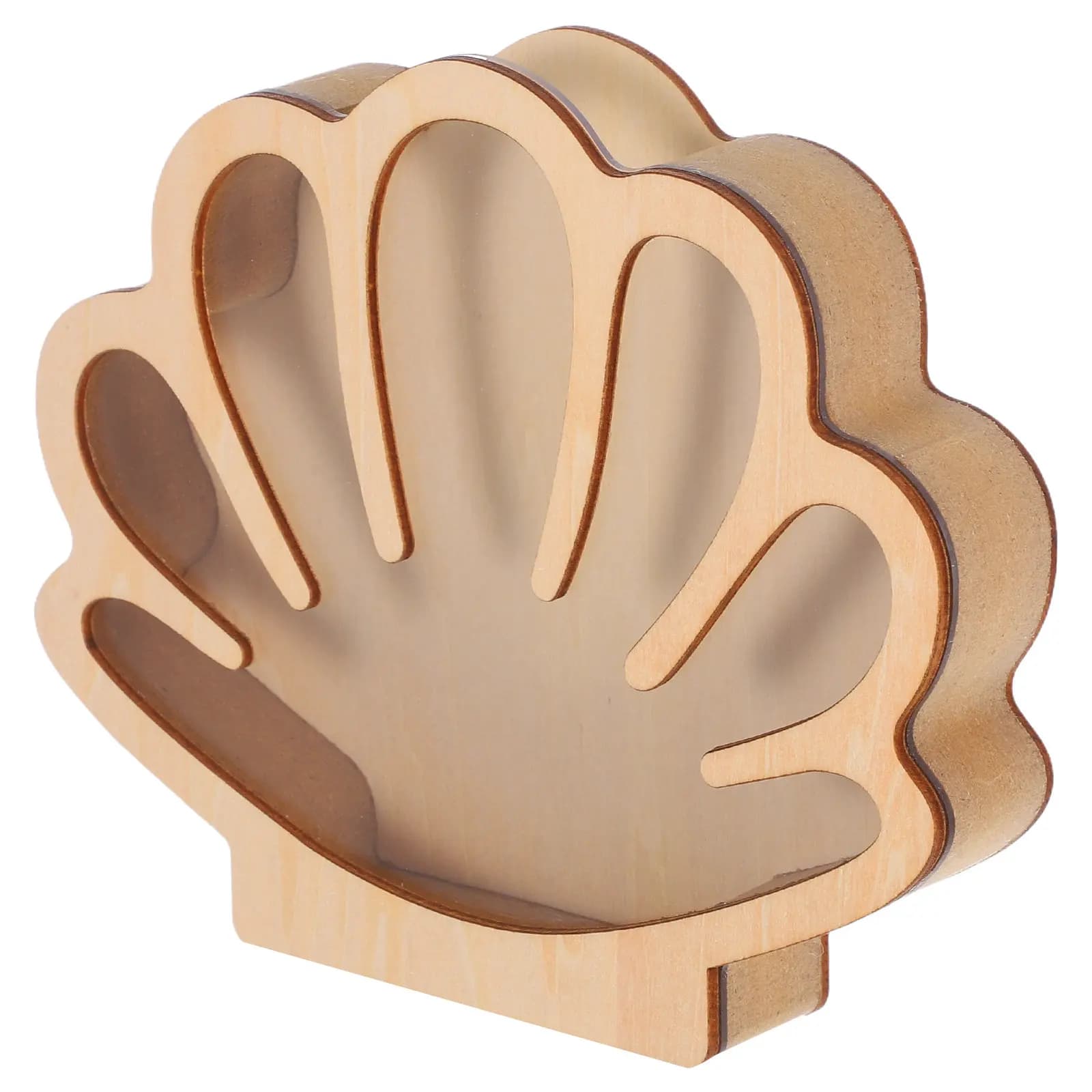 Exhibitor in Shell Shape, Robusta Decorative Box for Shells, Small Multipurpose and Versatile Table Container for Home Furniture