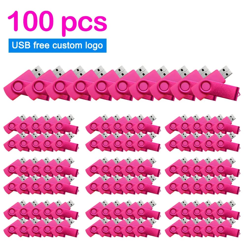 100PCS custom Flash Drive Pen Drive 1GB 2GB 16GB 32GB 64GB High Speed Usb Stick 2. 0 memoria stick memory Flash Drive Pendrive