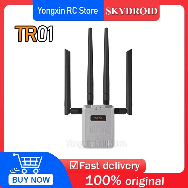 SKYDROID TR01 Dual Band 2.4G&5.8G repeater, 20KM capacity for drones/RC, Double Modules, Strong Anti-Interference, Large Cover