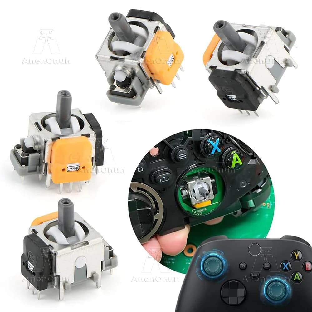 Joystick ad effetto Hall per controller Xbox Gamepad senza deriva Thumbstick Sensore analogico 3D Parti di riparazione di ricambio per aggiornamento durevole
