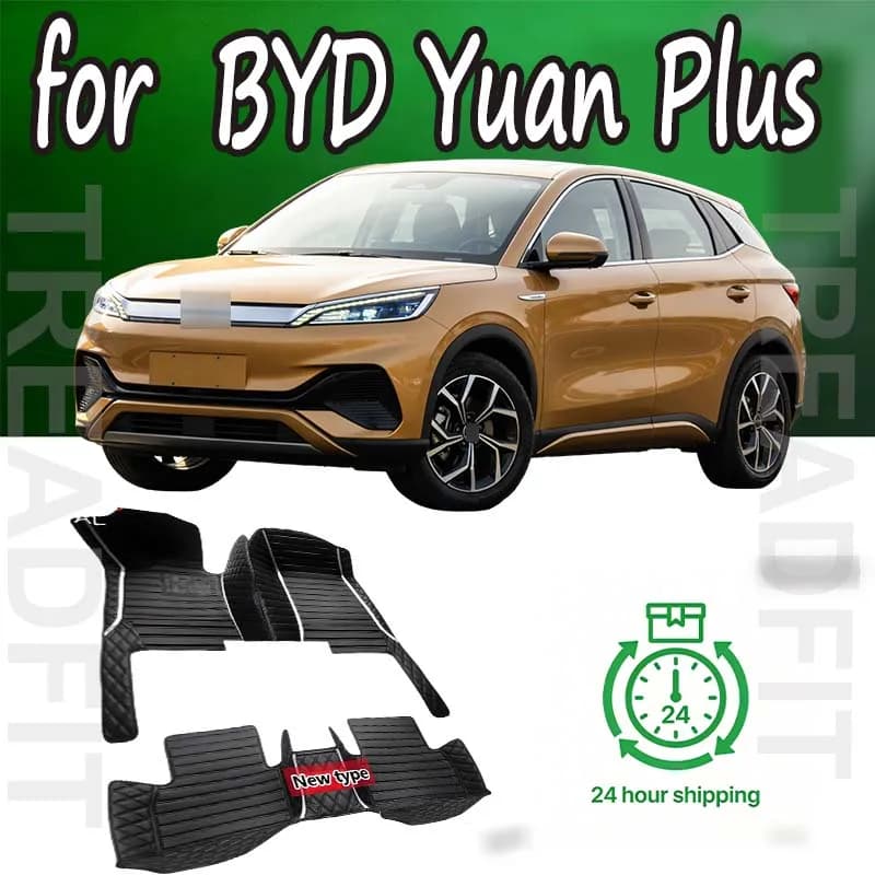 LUSSO Carpets For BYD Yuan Plus Atto 3 2021 2022 2023 2024 Atto3 Car Mats