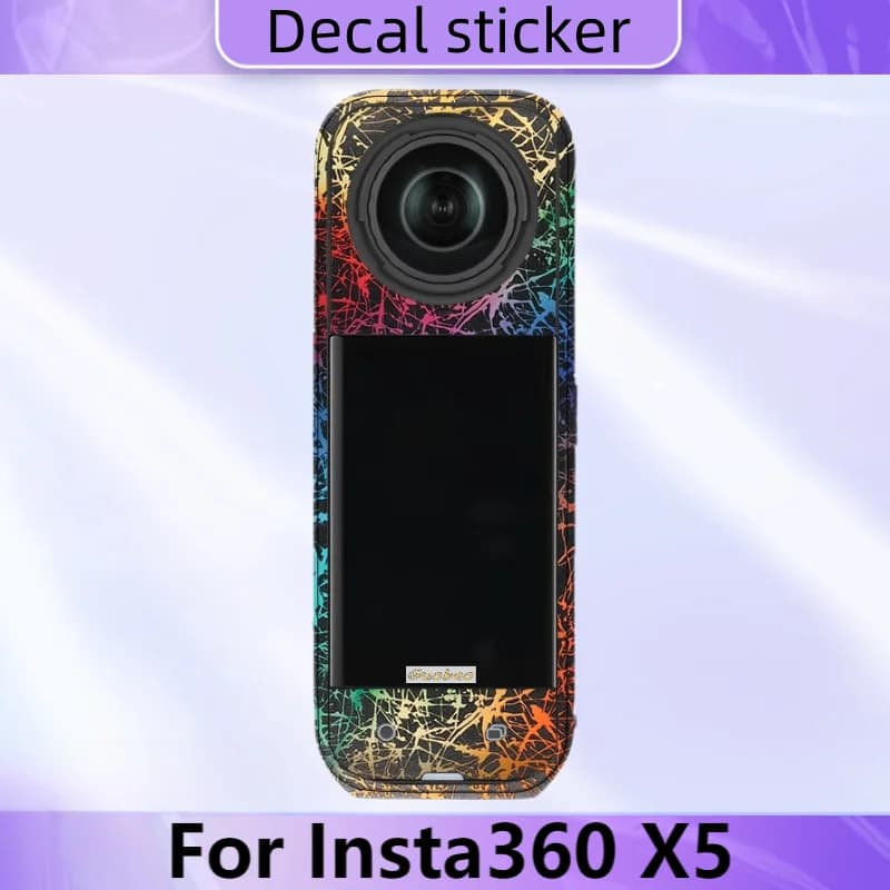 For Insta360 X5 Action Camera Sticker Premium Decal Skin for Insta 360 X 5 Sports Camera Protector Sticker