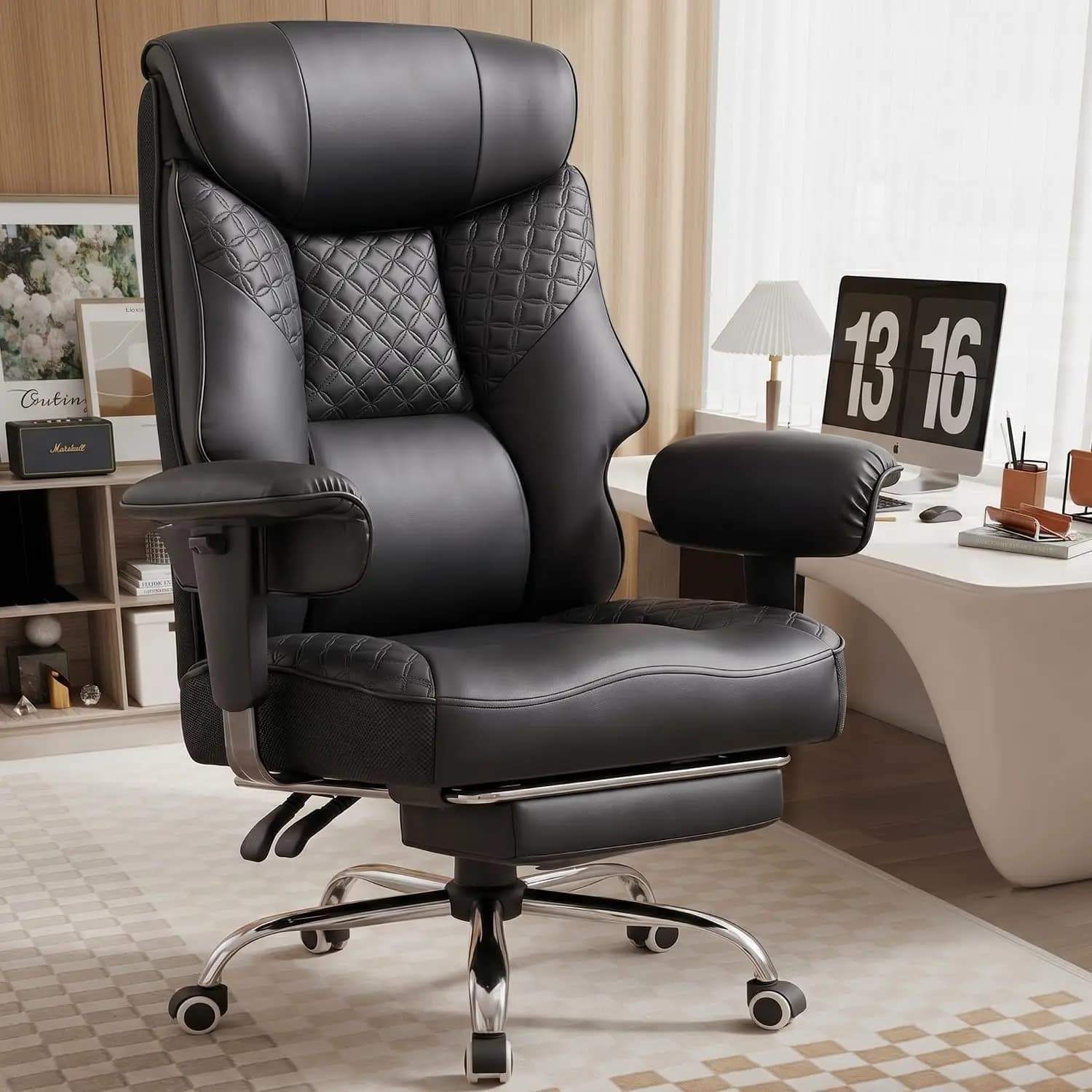 Big and Tall Office Chair Computer Gaming Chair with Footrest