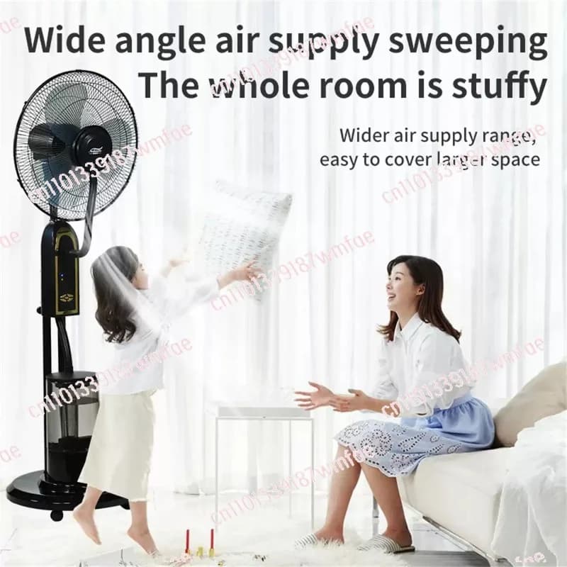 Ventilatore estivo verticale a spruzzo d'acqua, umidificatore DC, base per condizionatore d'aria a ghiaccio per la circolazione dell'aria e la protezione dal gelo