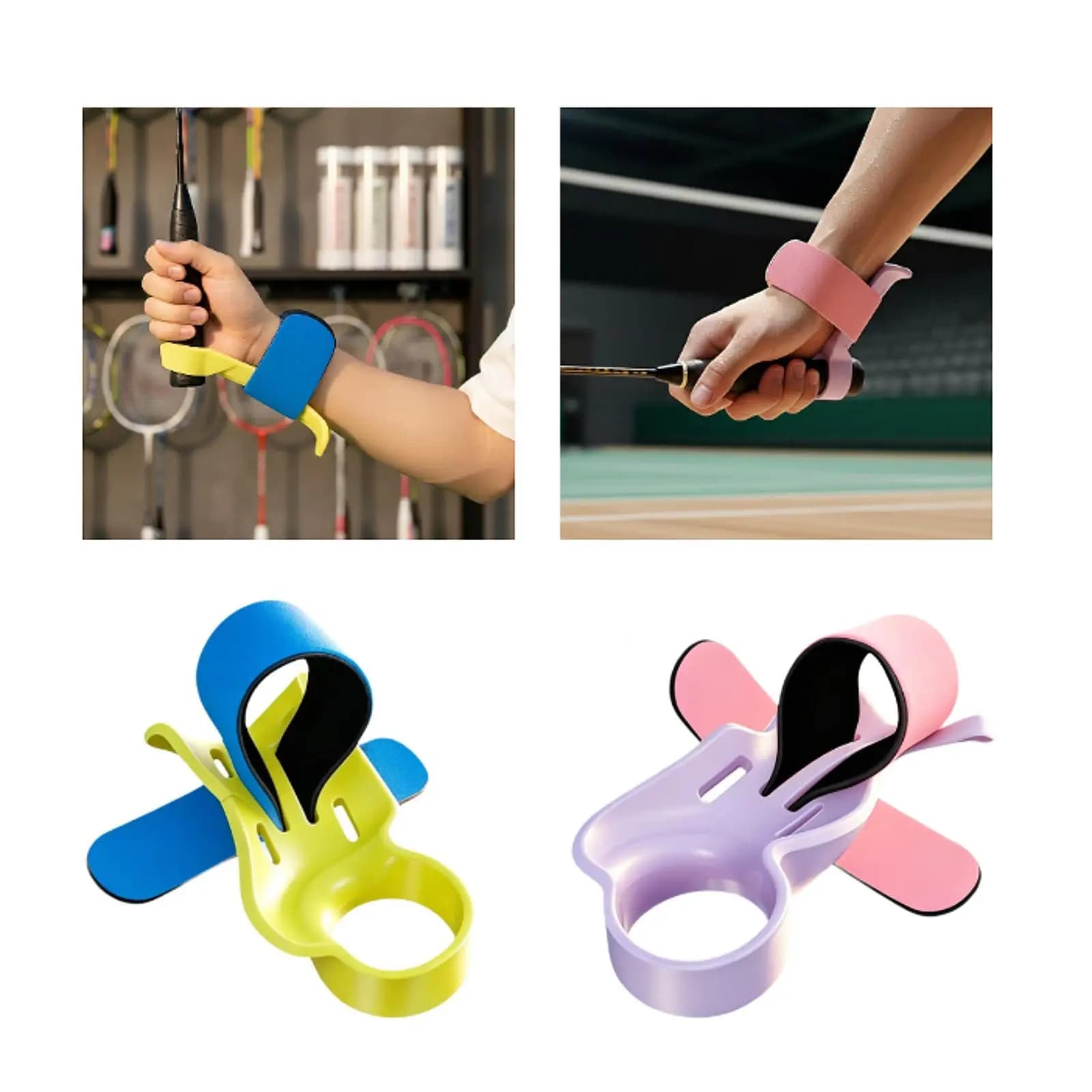 Badminton Racket Grip Training Accessory Professional Ergonomic Posture Corrector for Tennis Practice Equipment