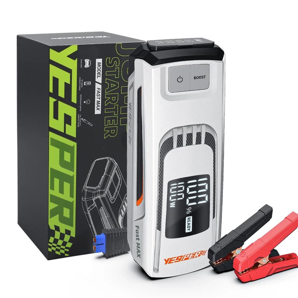 Yesper Fast Max Avviatore di emergenza portatile 12V 27000mAh Batteria per auto Booster Jump Pack 4120A Avviamento di corrente di picco