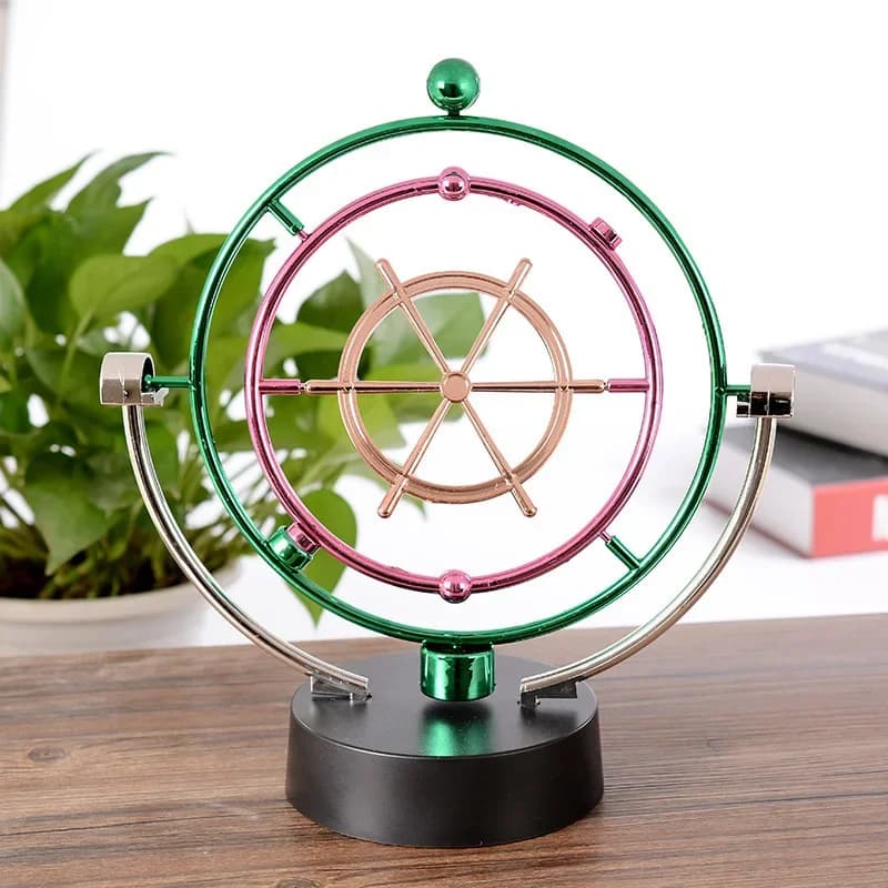 Sfere di pendolo per culla di Newton: giocattolo di fisica dell'equilibrio dinamico, ornamento artigianale decorativo da tavolo creativo per casa e ufficio