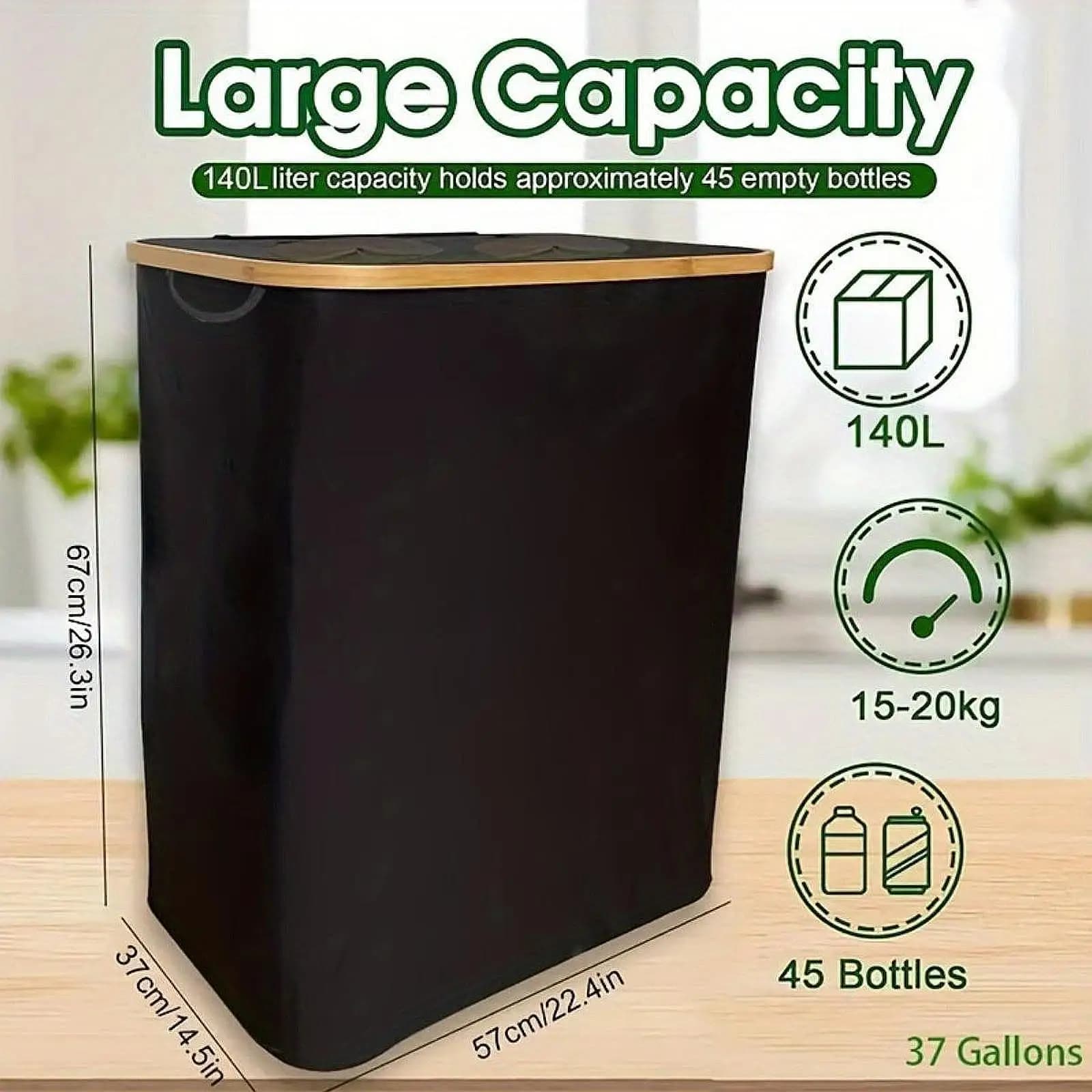 Recycling Bin Trash Can Multipurpose Recyclable Easy Waste Sorting Foldable Recycling Waste Bin for Dorm Living Room Home