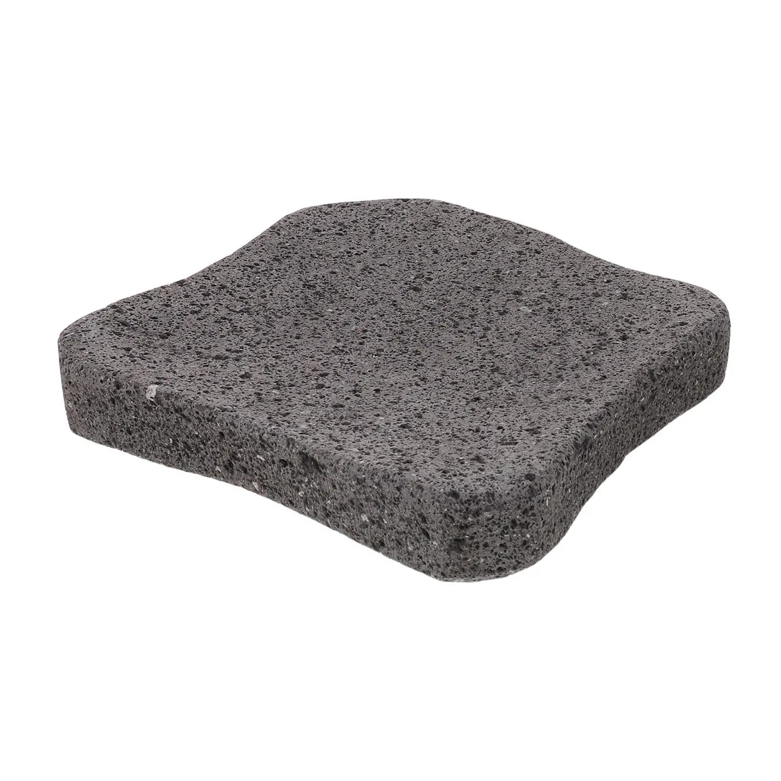 Pietra per Cucinare in Roccia Vulcanica, Spessore 0,1 mm, per Barbecue all'Aperto, Piastra in Pietra per Grigliare Bistecche, Pizza, Carne, Pesce e Verdure