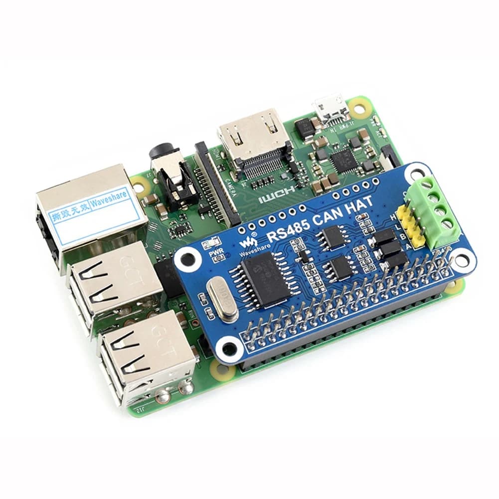 ABFKL Waveshare MCP2515 Comunicazione RS485 Modulo CAN BUS Scheda di espansione HAT per Raspberry Pi 3 Modello B+ 3B Plus 4 4B Zero