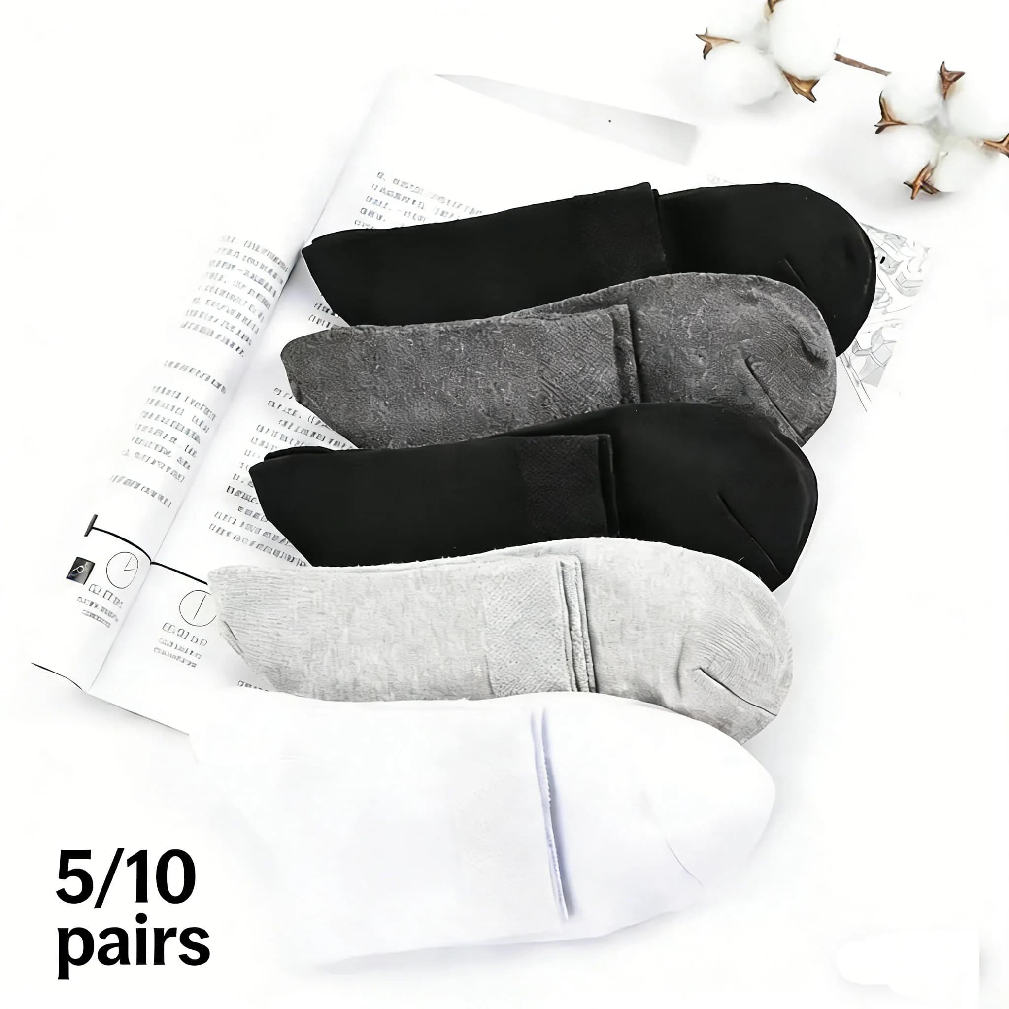 5/10 Pairs Men Solid Color Mid Calf Socks, Soft Comfortable Breathable Sweat Absorbent, Four Seasons Casual Sports Daily Wear
