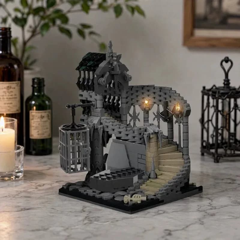 MOC Creative Game Series Skeleton Dungeonsed Horror Building Blocks Model DIY Adult Puzzle Assembly Toys Birthday Gift Ornament
