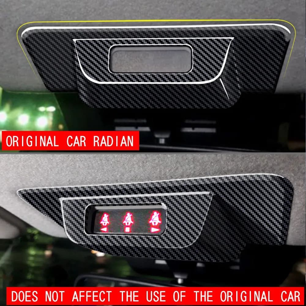 Classic for Toyota Raize series 200 interior auto ABS carbon fiber safety belt control panel coating