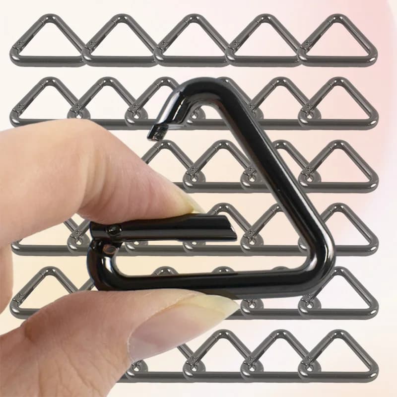 10/30 pz 16-38mm apribile anello a molla fibbie in metallo portachiavi borsa cinghia moschettone clip moschettone gancio fai da te collegare trigger loop chiusura