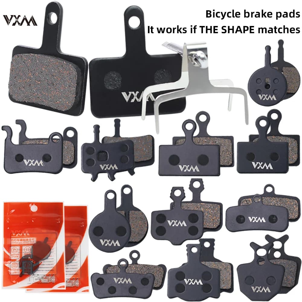 VXM Pastiglie freno a disco idraulico per bicicletta MTB Bike Semi-metallo Ciclismo su strada Resistente all'usura Silenzioso Durevole Pastiglie freno Accessori
