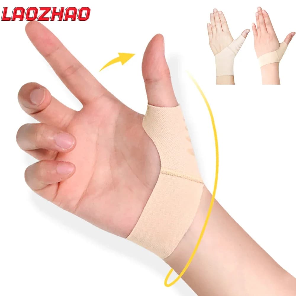 1 pz tutore per polso per pollice manica di compressione per supporto protettivo da lavoro, tessuto elastico morbido pollice Spica stecca guanto fodera sportiva