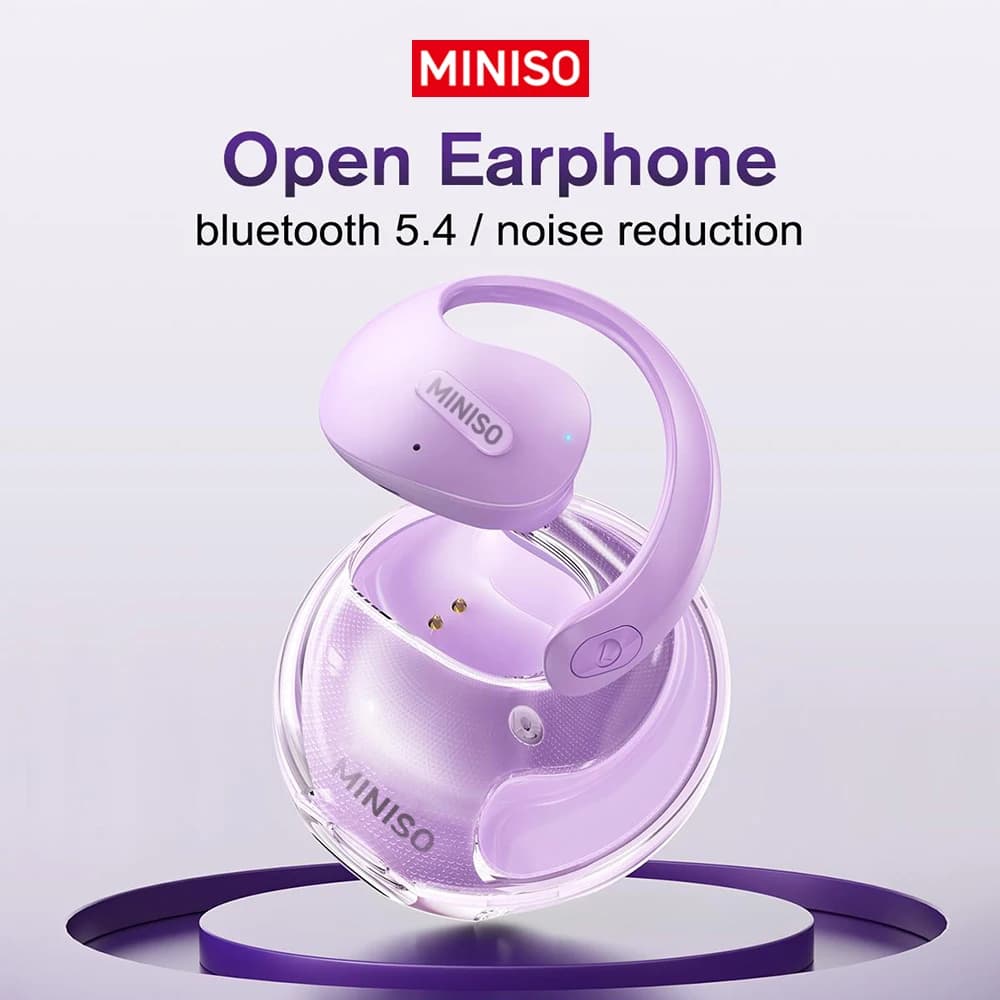 MINISO X15 PRO OWS auricolare Bluetooth 5.4 auricolare Bluetooth pulsante di controllo con cancellazione del rumore cuffie da appendere all'orecchio con microfono