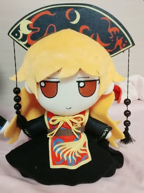 NUOVO Anime Carino 20 cm Figura Seduta Postura Cuscino Kawaii Compleanno TouHou Progetto Junko Fumo Regali Cosplay