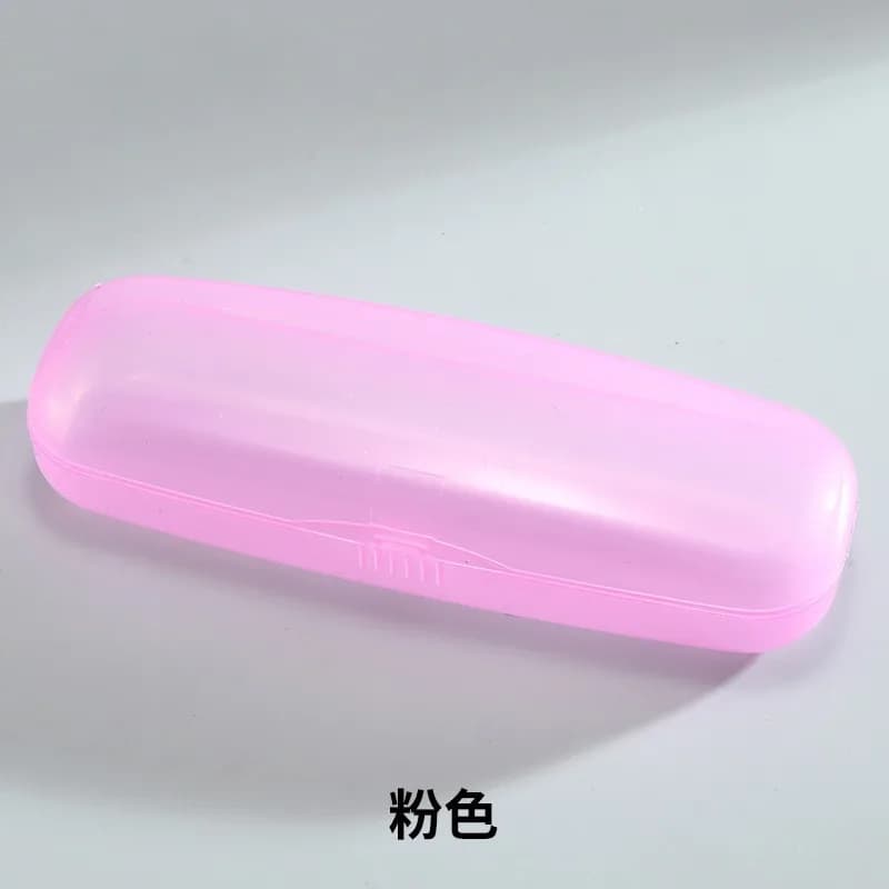 Flip Cover Glasses Box Lightweight Transparent Eyeglass Case Plastic Glasses Case Customizable Logo Storage Case For School