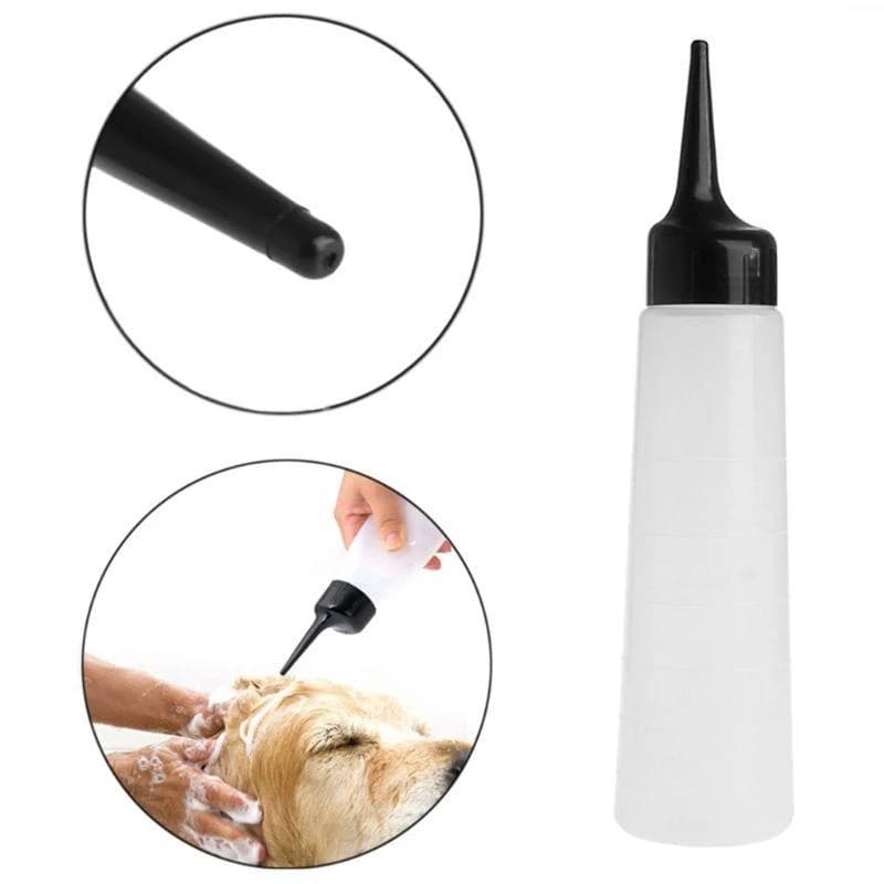 Bottiglie da 150 bottiglie pressione in plastica bottiglie applicatore per il colore per cani da gatto Design ugelli