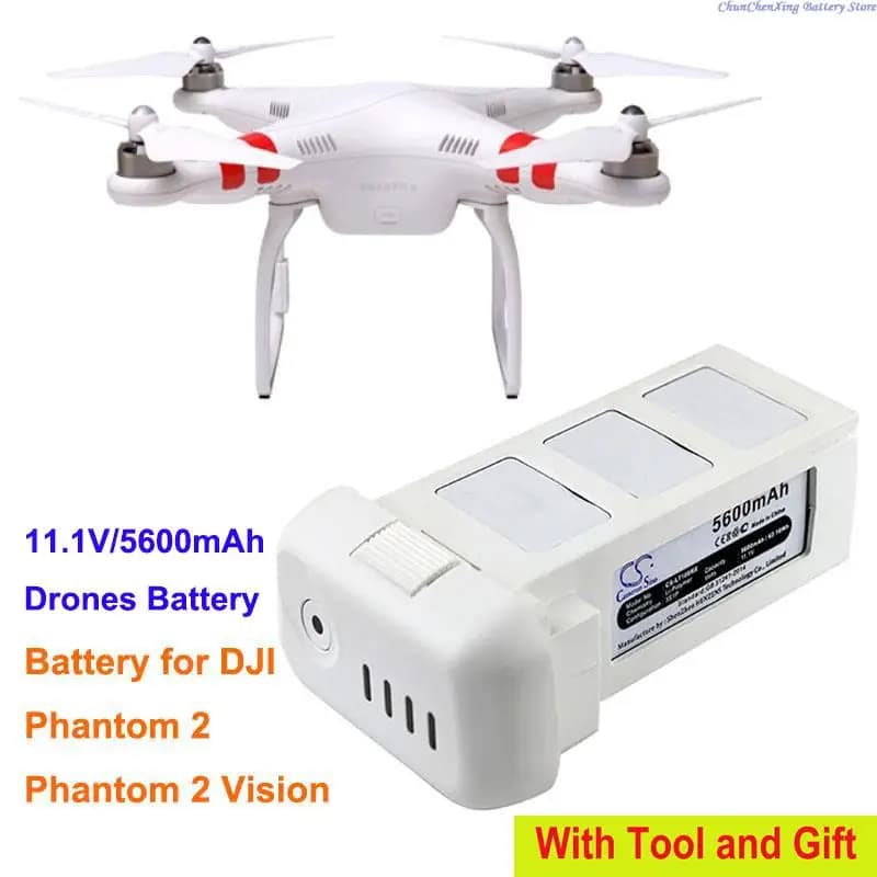 Cameron Sino 11,1 V 5600 mAh drone battery or charger for DJI Phantom 2, Phantom 2 Vision