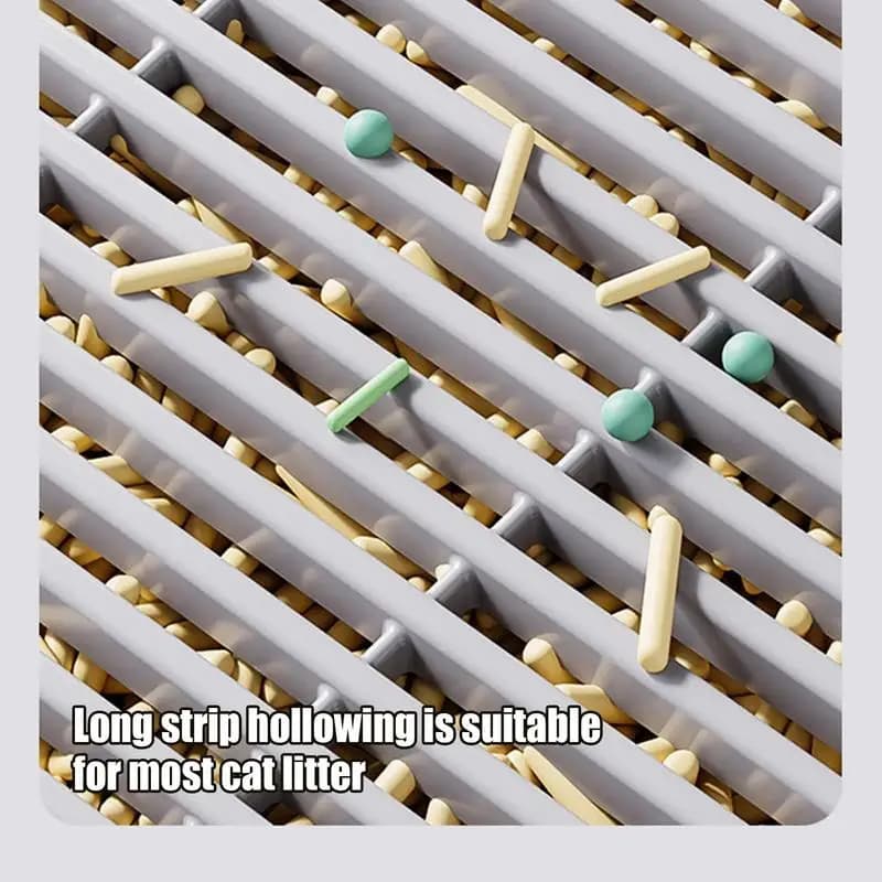 Lettiera Step Cat Litter Catcher Ramp Box Vassoio tracciatore anti-tracciamento con funzione filtro Lettiera per gatti antiscivolo a doppio strato