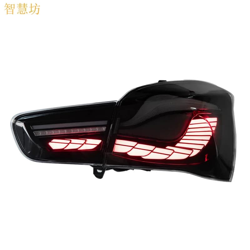 Gruppo Luci Posteriori Modificate a LED con Effetto Squama di Drago per BMW Serie 1 15-18 F20 F21, con Indicatori di Direzione Dinamici