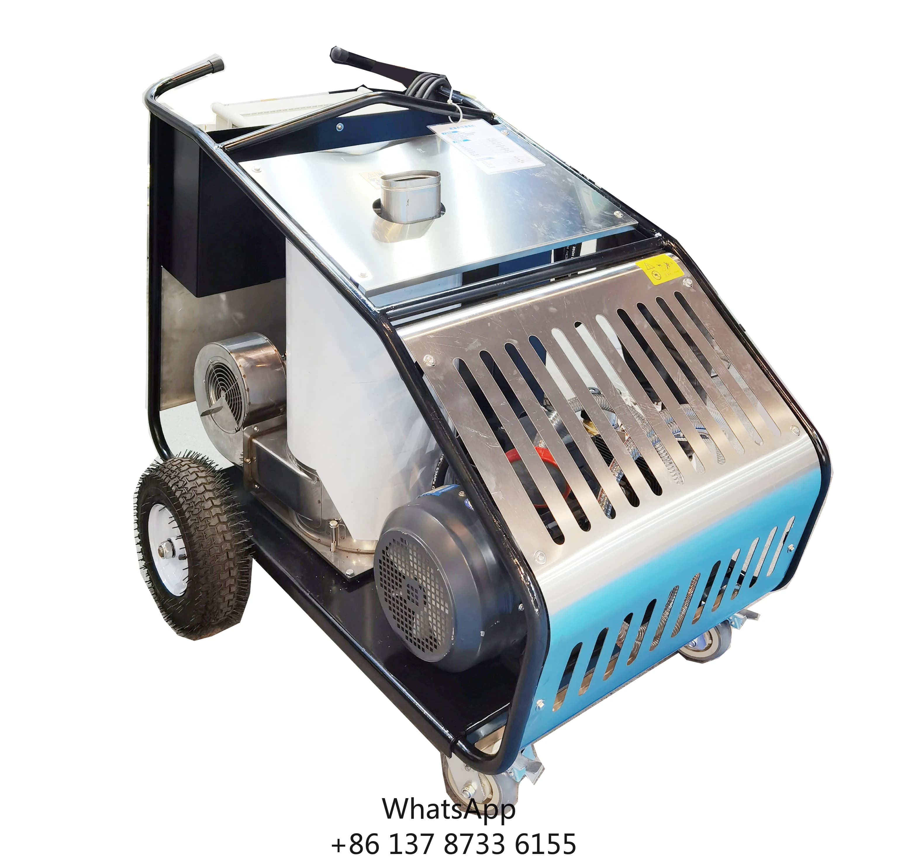 Riscaldamento diesel 3600Psi Macchina per la pulizia superficiale a pressione dell'acqua calda Acqua calda e fredda 2in1 Pulitore a getto Pistola per lavaggio auto