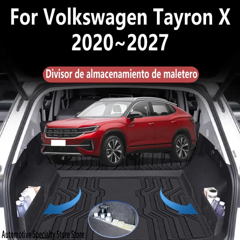 For Volkswagen Tayron X 2020~2027 2026 Trunk Storage Partition Thickening Storage Auto Interior Parts Organizer Car Accessories