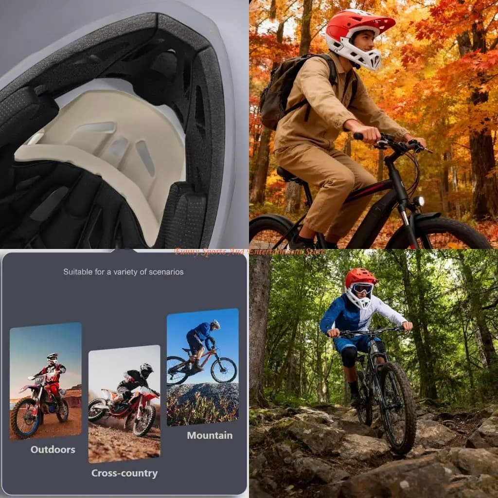 Casco integrale da mountain bike C4DE per sistema ventilazione in discesa