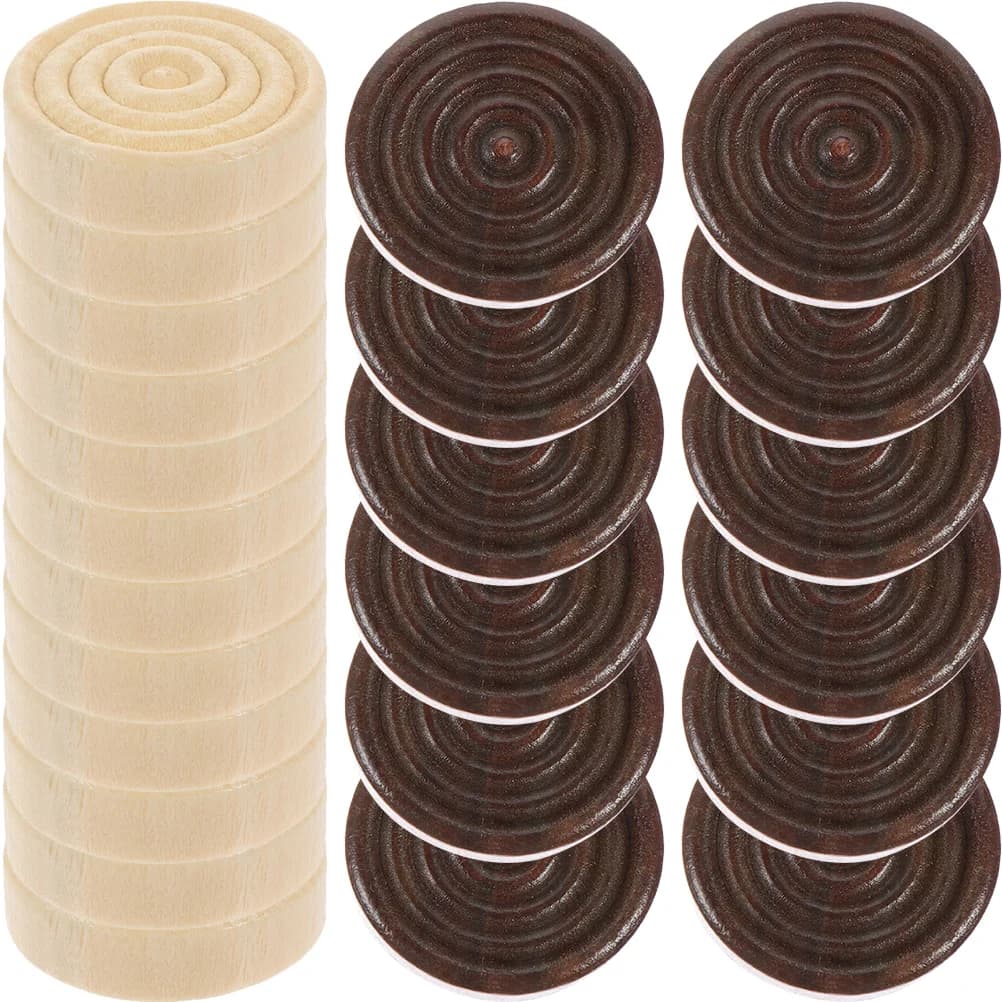 24 pezzi Accessori per scacchi Accessorio per gioco backgammon Dama in legno Sostituzione Lady