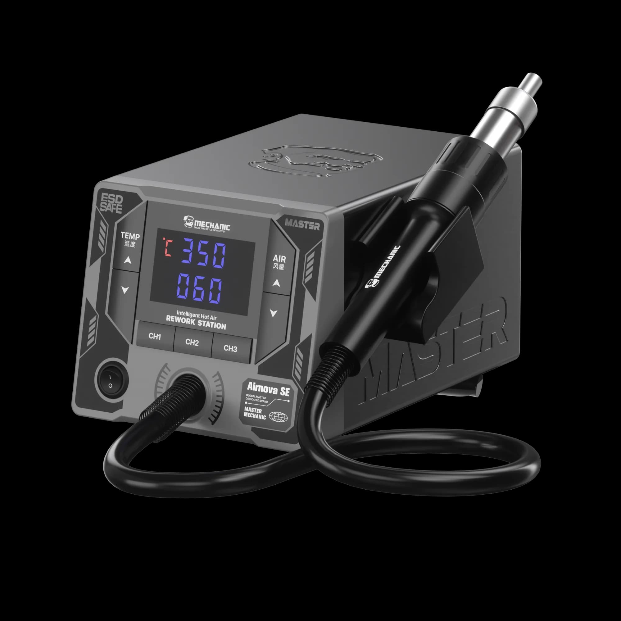 MECHANIC AIRNOVE SE Intelligent Temperature Controlled Heat Gun 1000W Auto Standby Mobile Phones Motherboard Soldering Rework