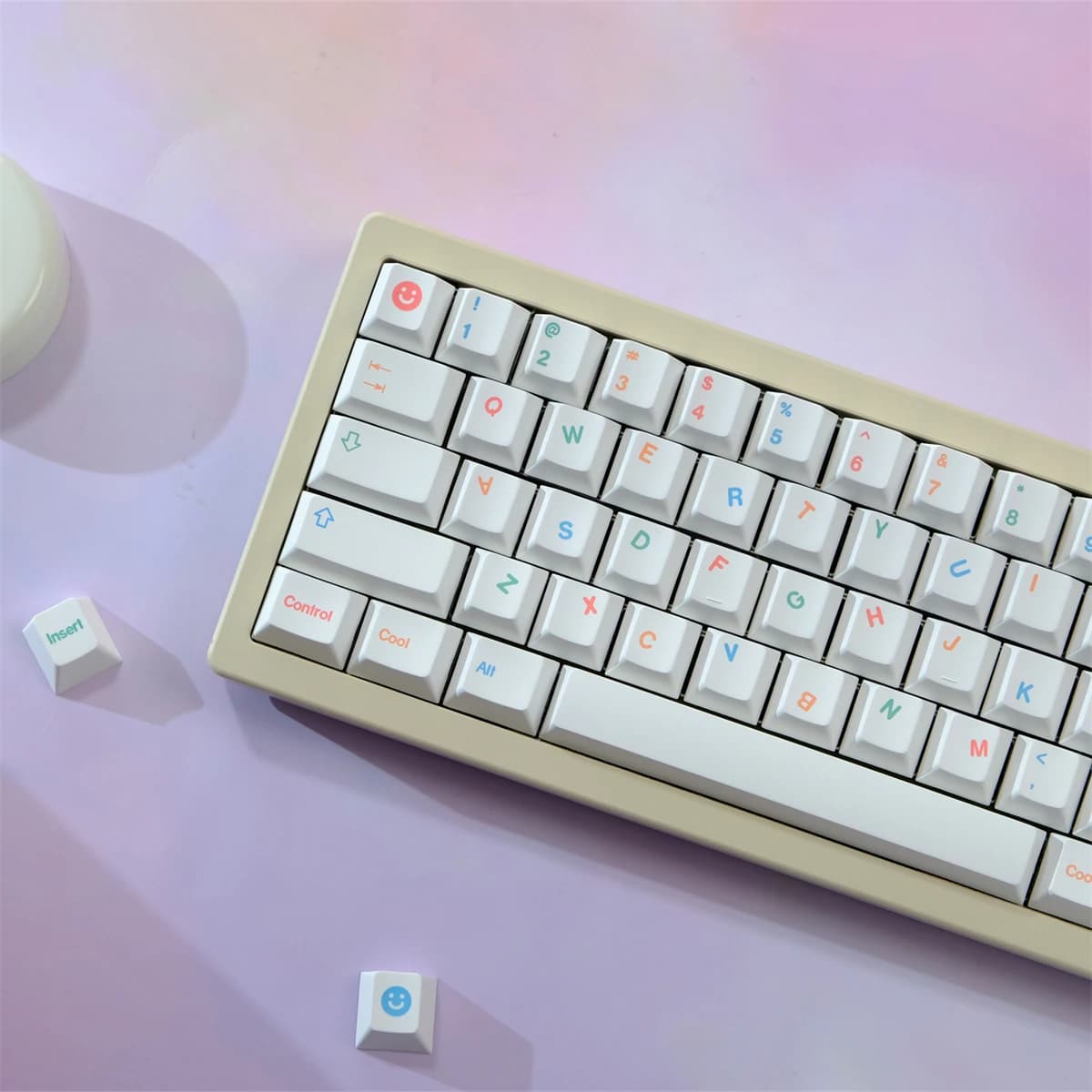 PBT Keycap GMK Cool Kids Keycap Cherry Profilo Sublimazione della tintura Copritasto 130 tasti per tastiera mx GH60 Wooting 61 67 75 84 87 108