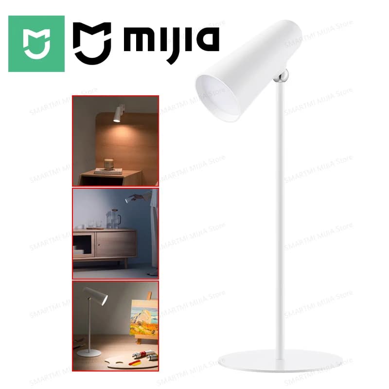 Flexible Lamp Rechargeable MIJIA, 2000 mAh, 40h, CRI Alto Ra90, Desk Lamp, Lamp with Clamp, 3-in-1 Flashlight, USB-C, 4 Lighting Modes