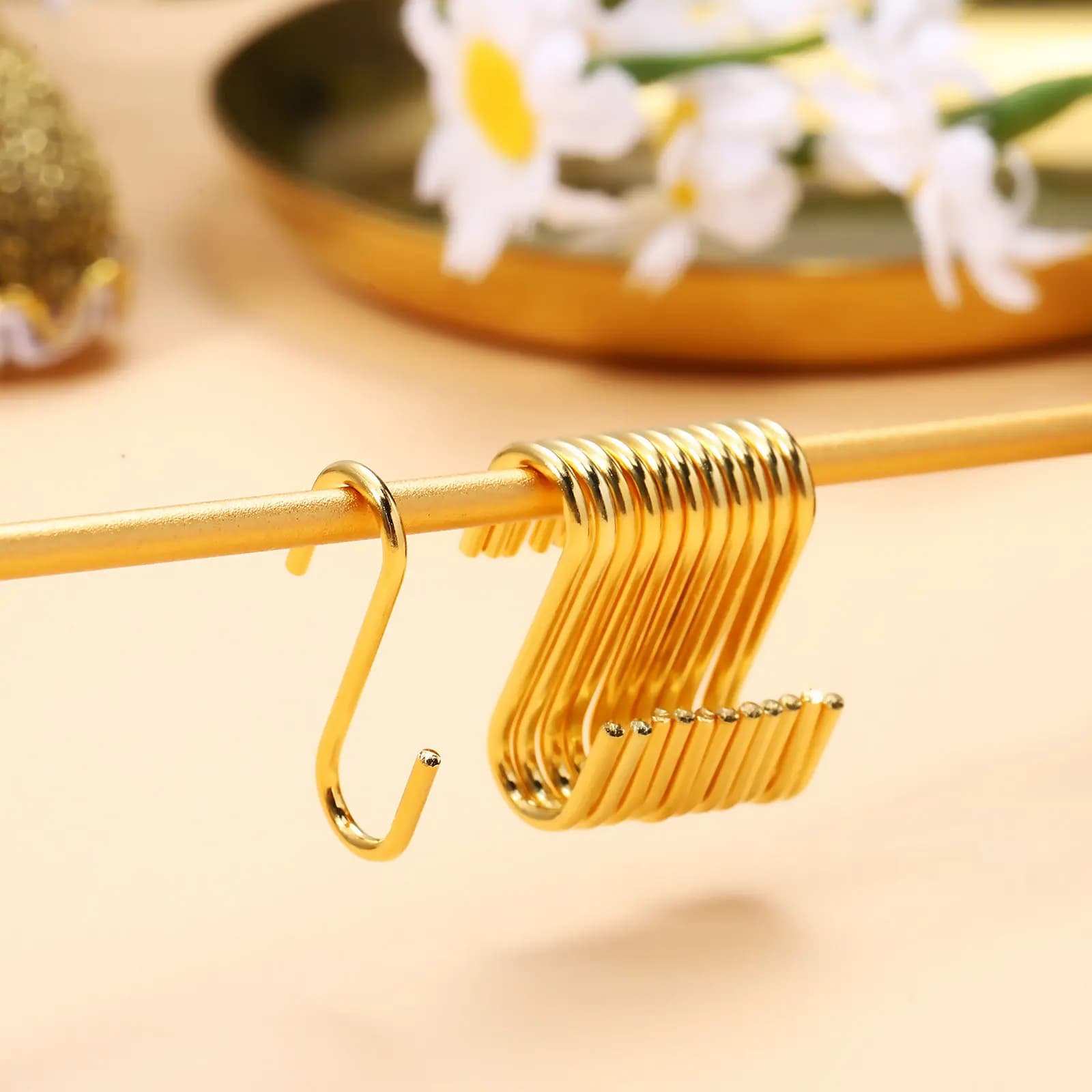 25 Iron S Hooks Reusable for Hanging Jewelry, Wallets, Organizer for Kitchen and Bathroom, Metal S Hooks